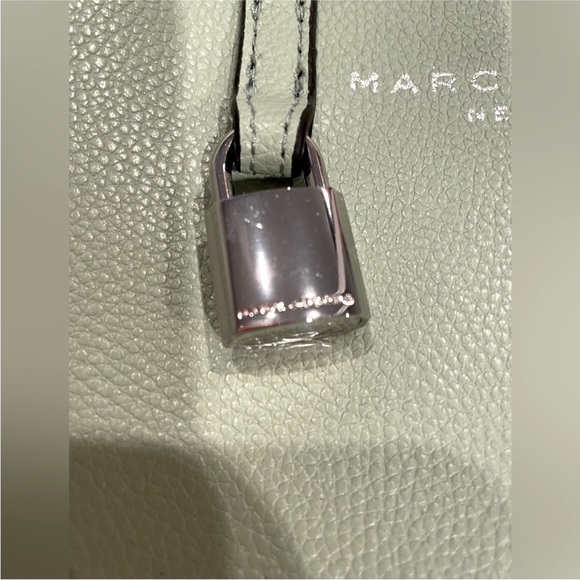 NWT Marc Jacobs Mini Grind satchel Tote bag Mint green color w crossbody strap - Picture 8 of 13